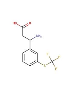 Astatech 3-AMINO-3-(3-((TRIFLUOROMETHYL)THIO)PHENYL)PROPANOIC ACID; 1G; Purity 95%; MDL-MFCD03002519